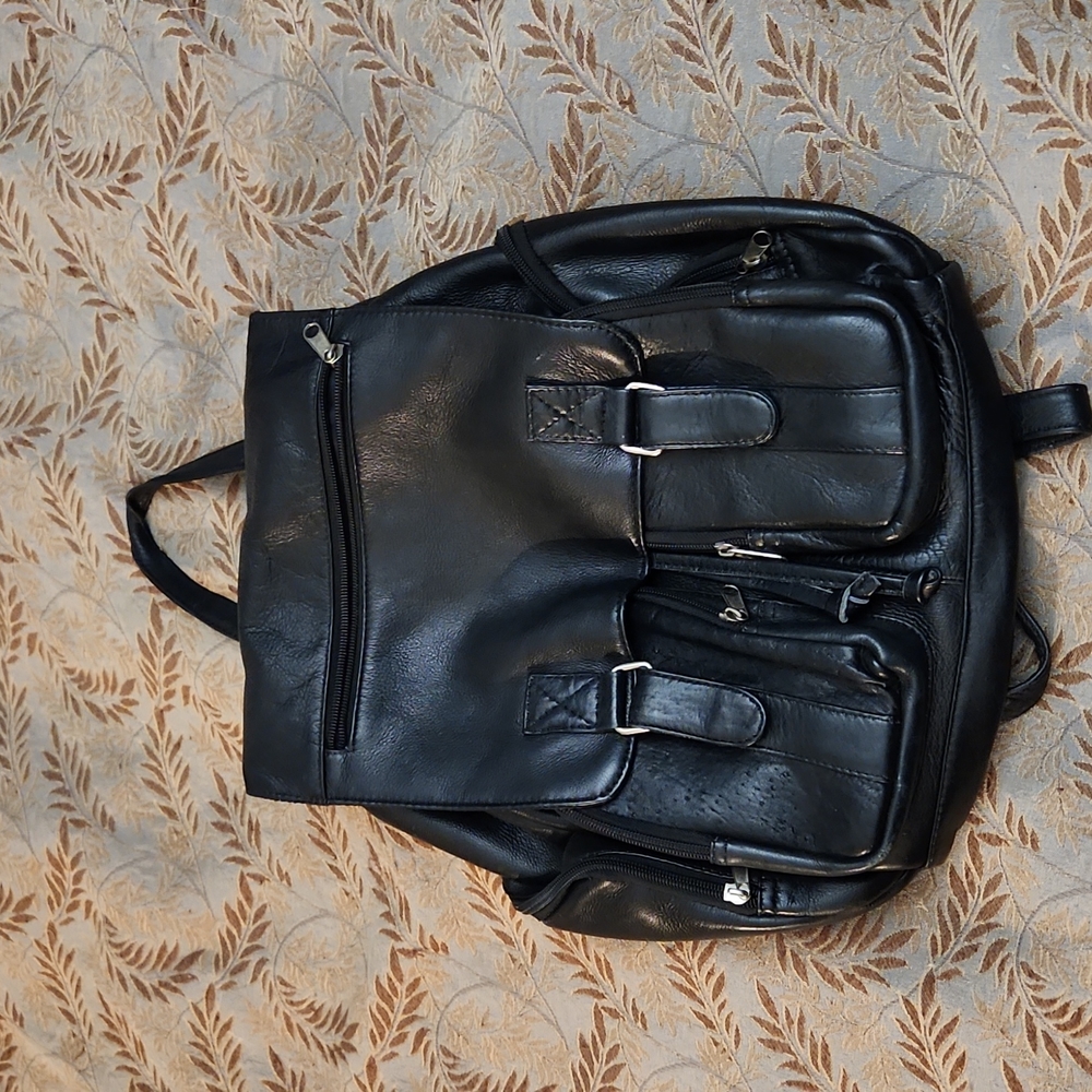 leather backpack